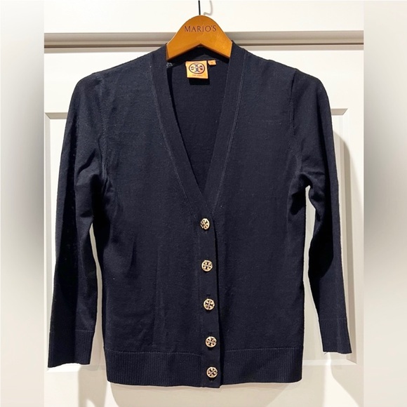 Tory Burch Sweaters - TORY BURCH Simone Cardigan In Navy